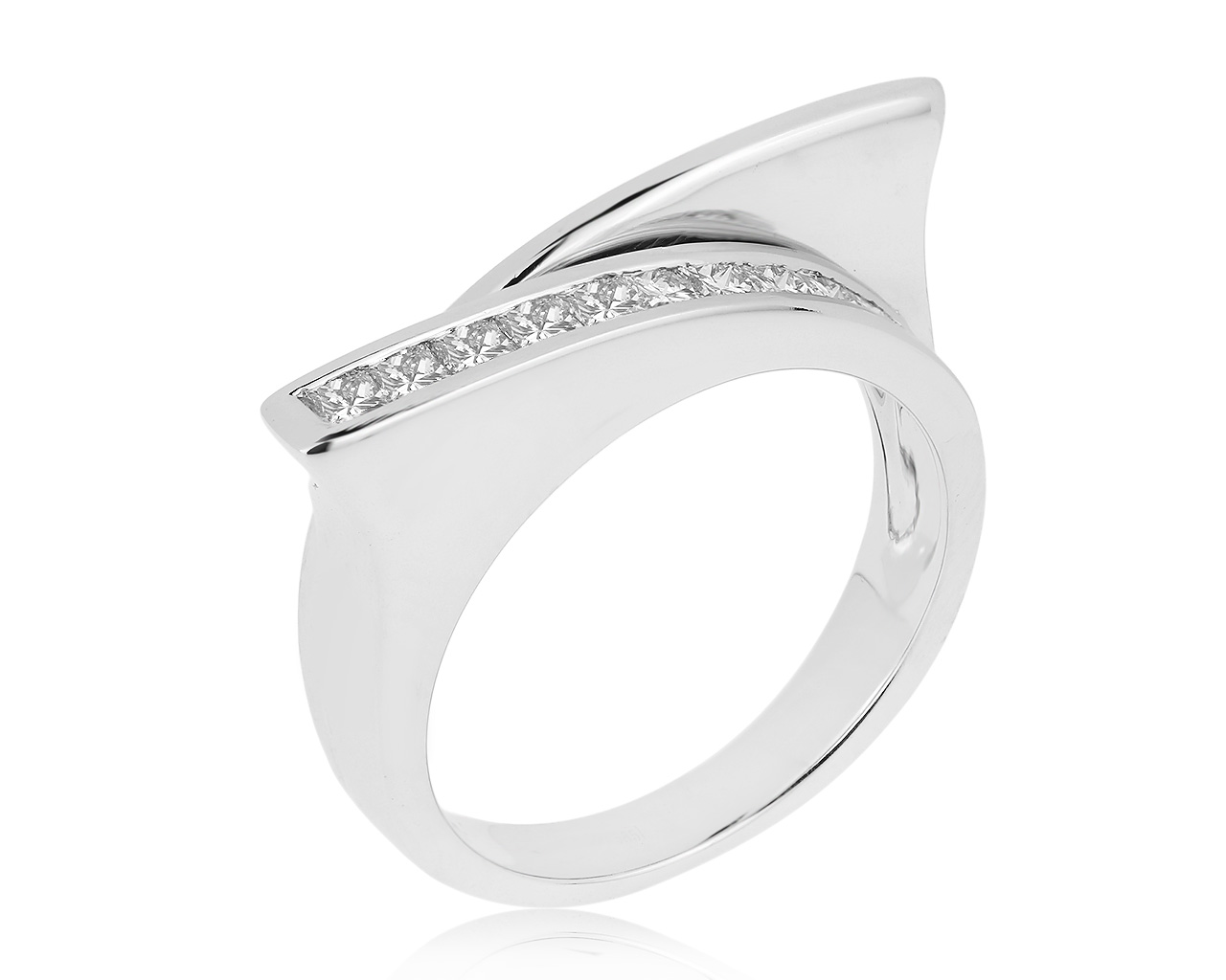 Превосходное золотое кольцо с бриллиантами 0.57ct 161120/5