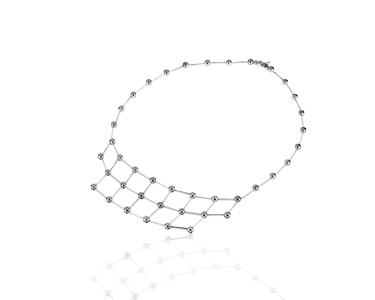 Оригинальное золотое колье с бриллиантами 0.33ct Chimento