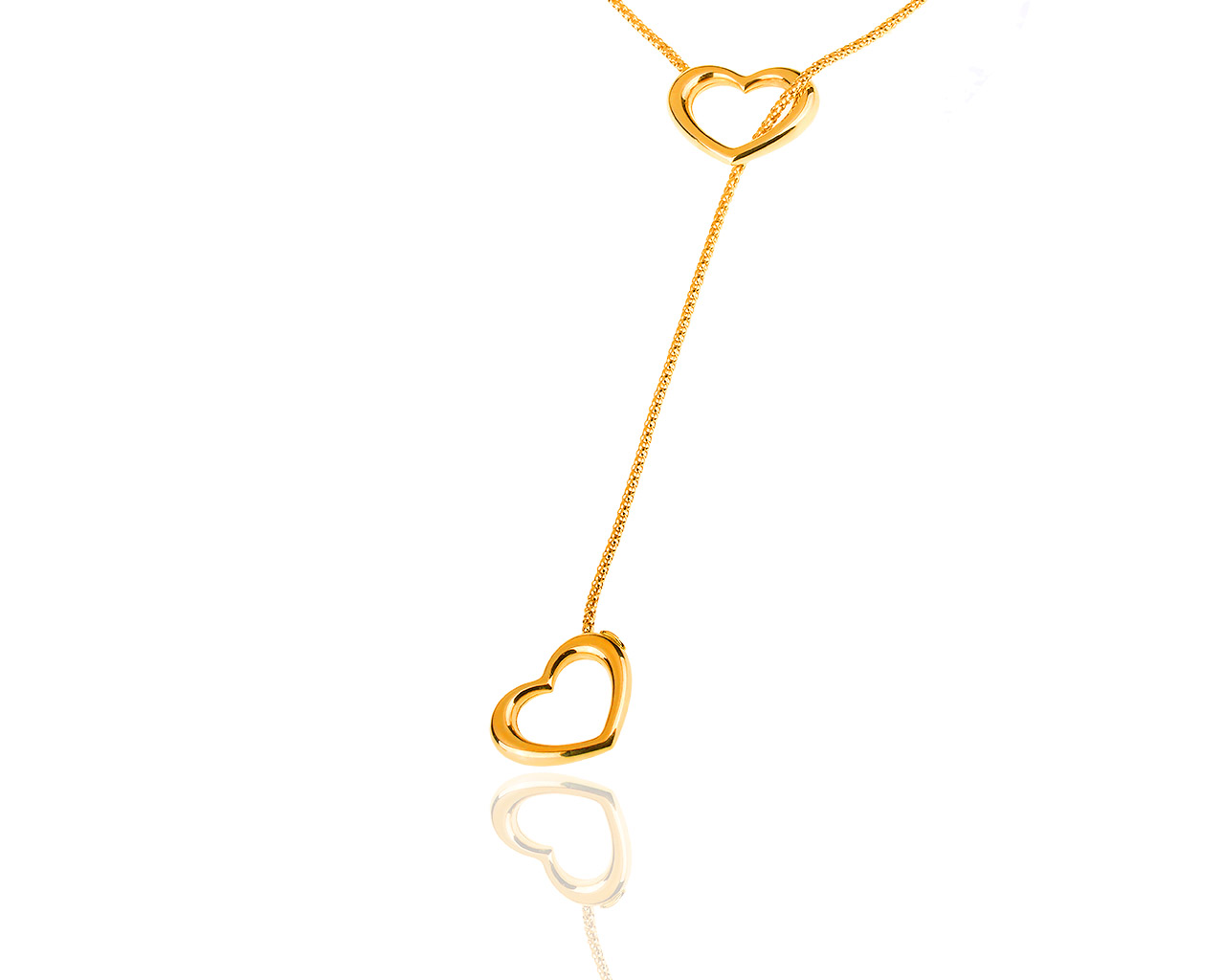 Итальянское романтичное золотое колье