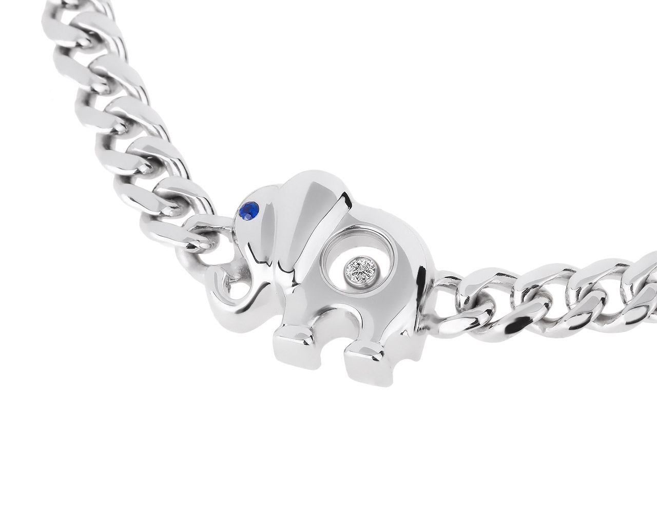 Оригинальный золотой браслет с бриллиантом Chopard 110119/7