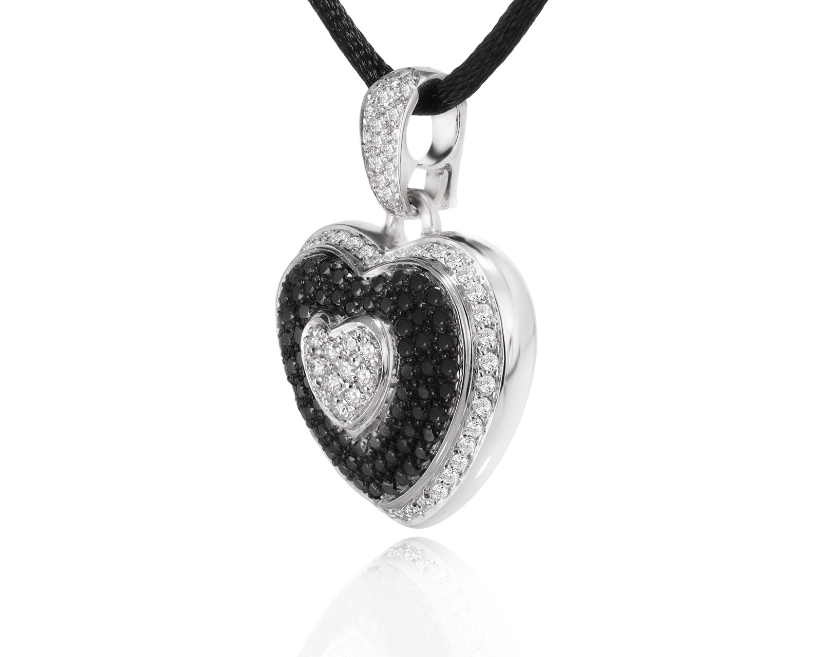 Оригинальный золотой кулон с бриллиантами 1.60ct Leo Pizzo