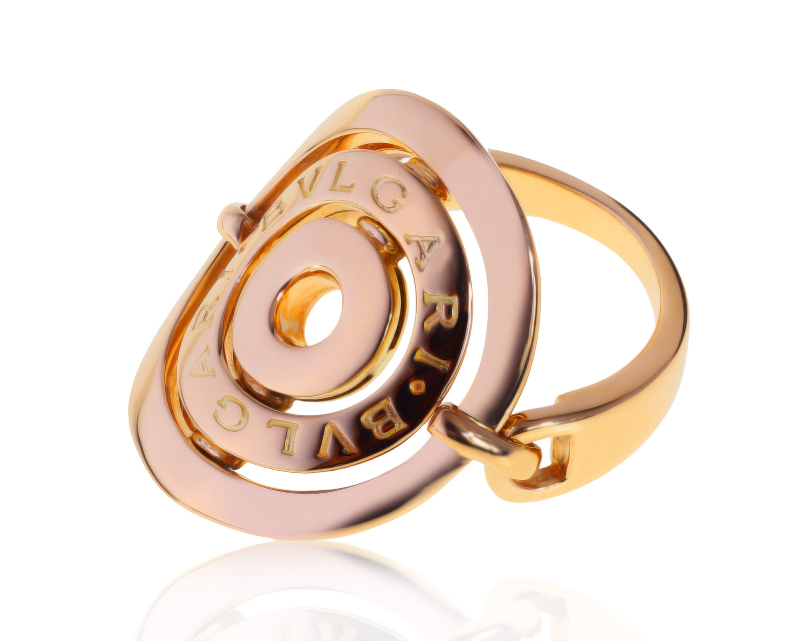 Оригинальное золотое кольцо Bvlgari Astrale Cerchi