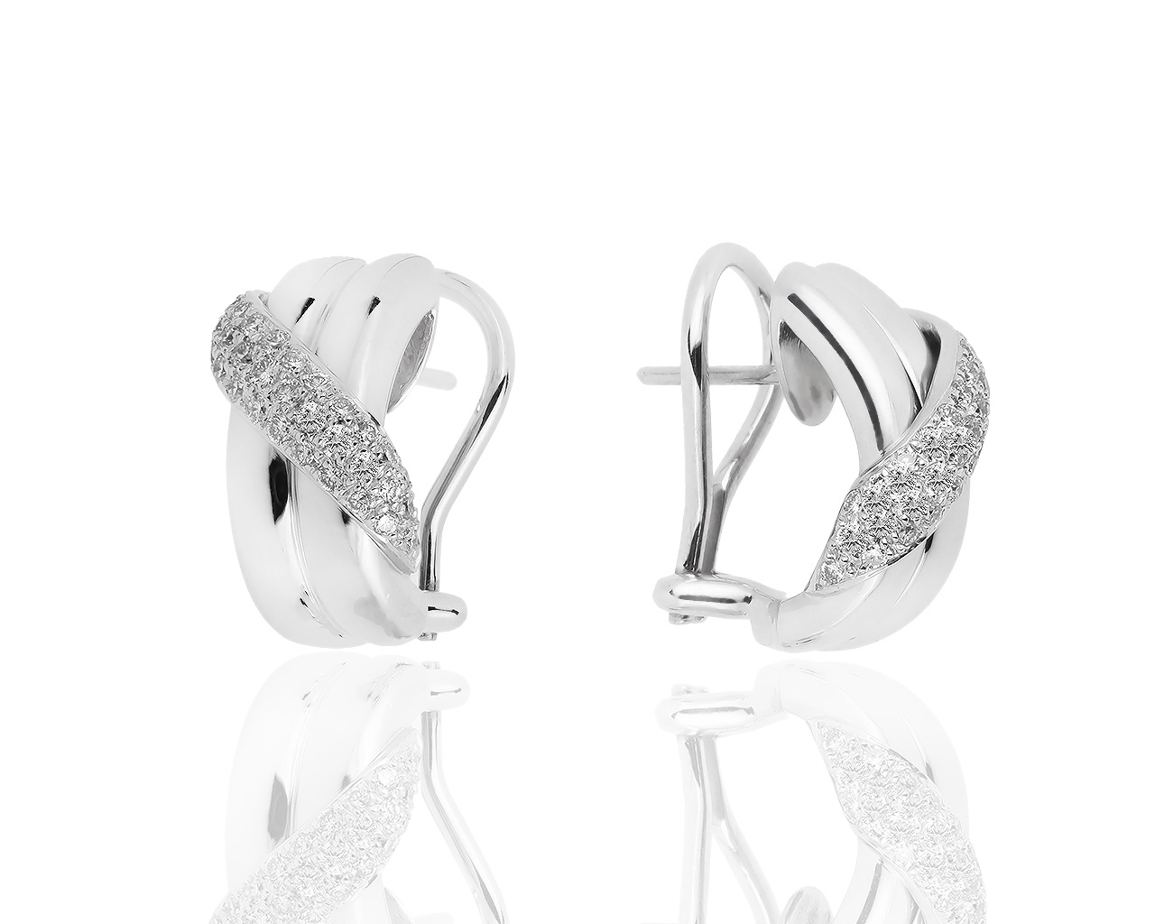 Золотые серьги с бриллиантами 0.70ct Carl F. Bucherer 071118/2
