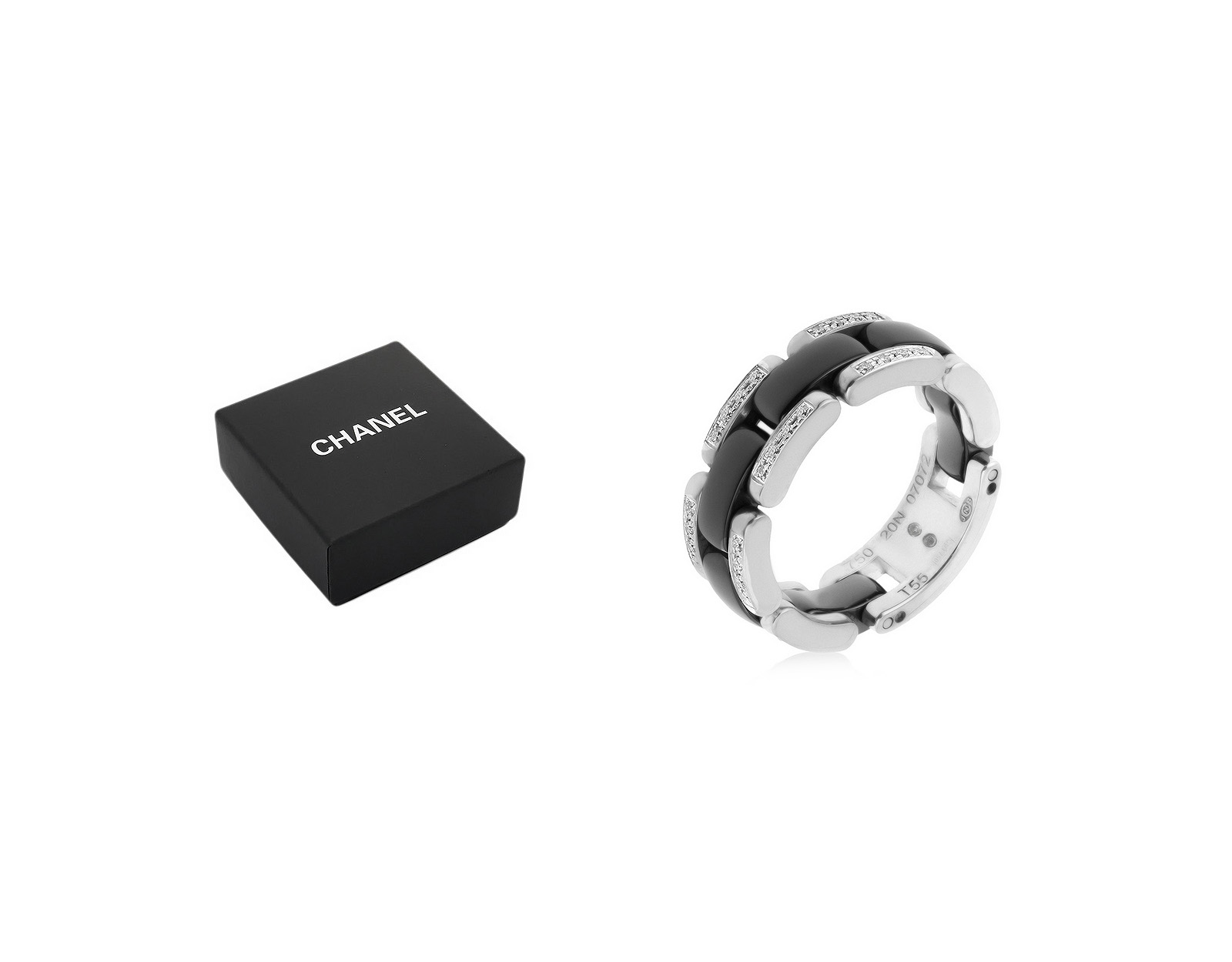 Оригинальное золотое кольцо с бриллиантами 0.24ct Chanel Ultra
