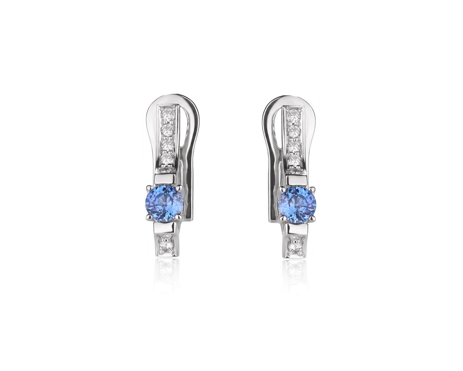 Оригинальные золотые серьги с сапфирами 0.73ct Constantin Artmayer 040626/КМ360