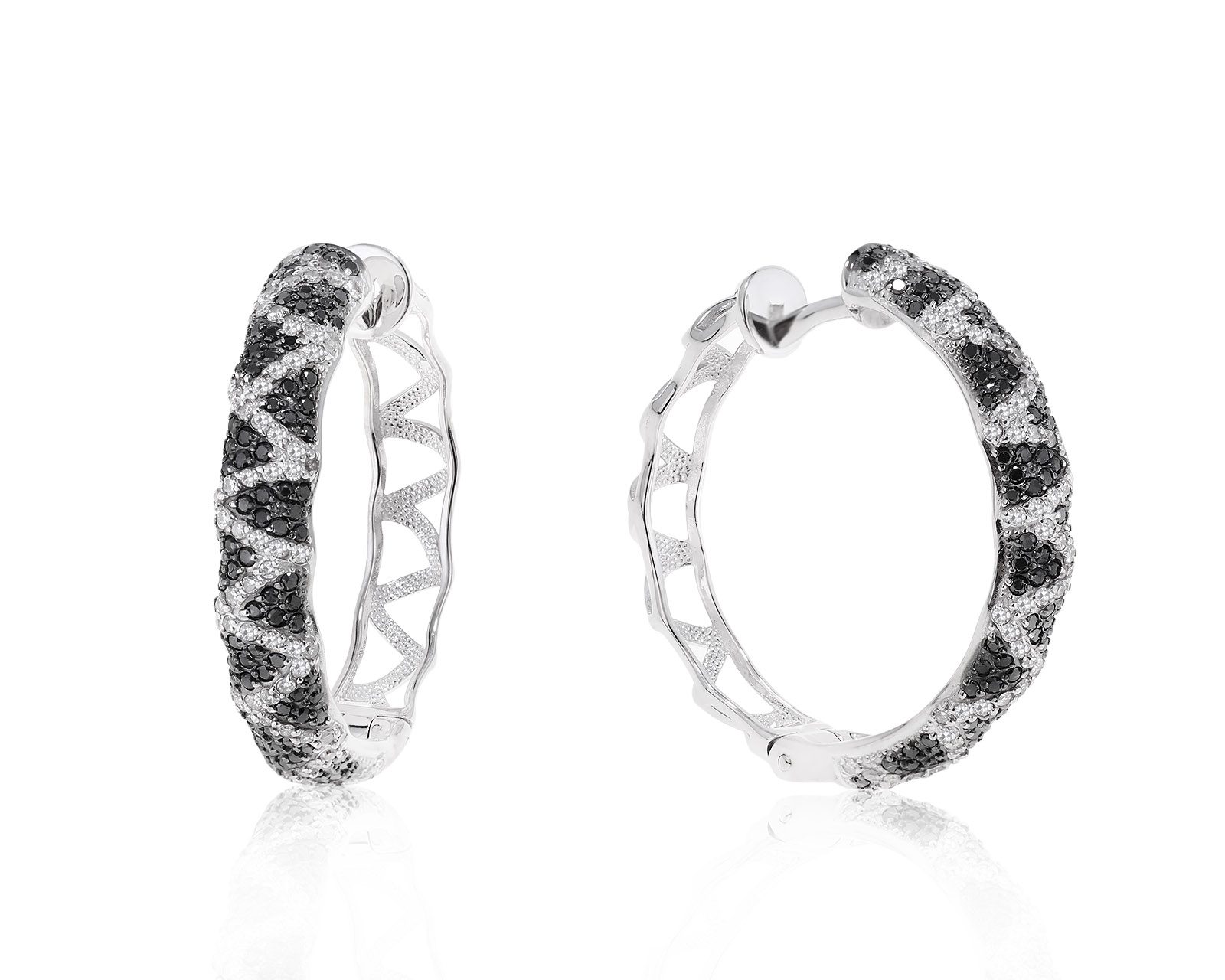 Роскошные золотые серьги с бриллиантами 1.33ct 161022/5