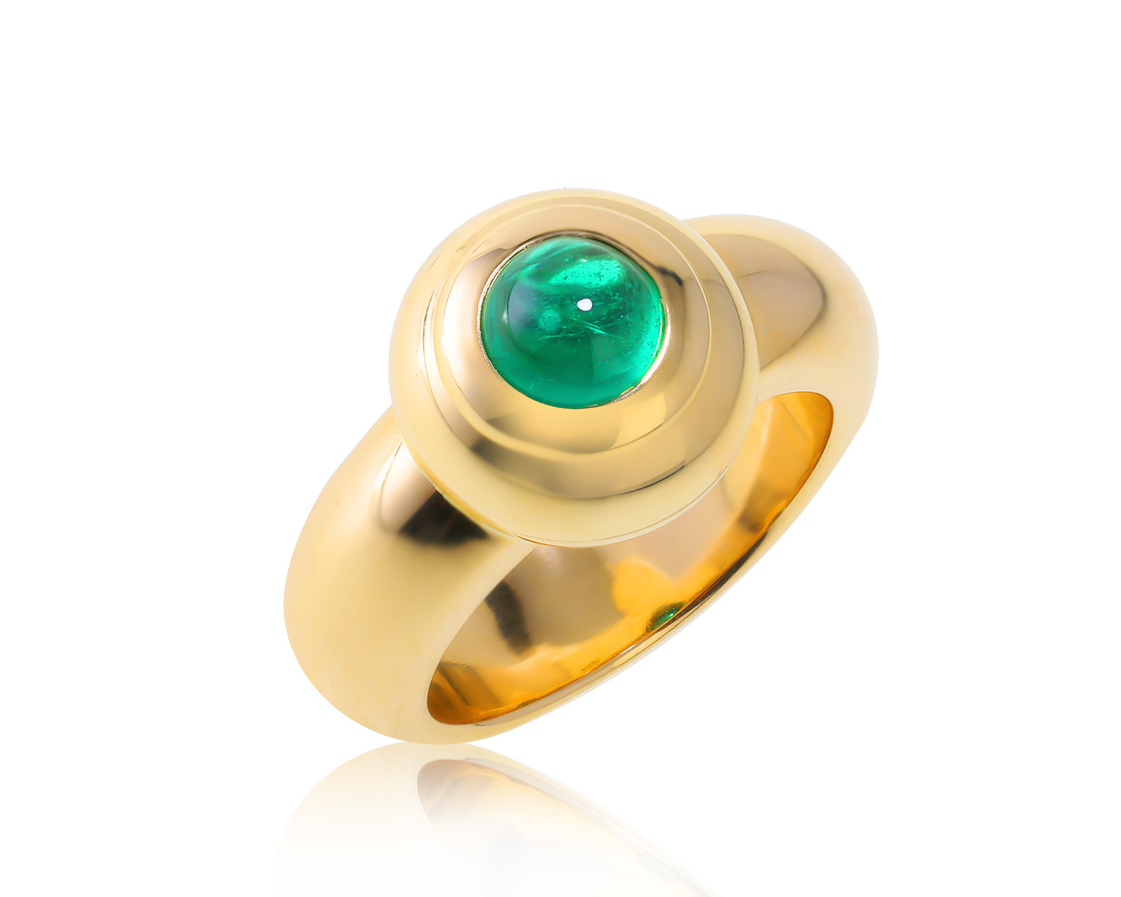 Оригинальное золотое кольцо с изумрудом 0.65ct Chopard