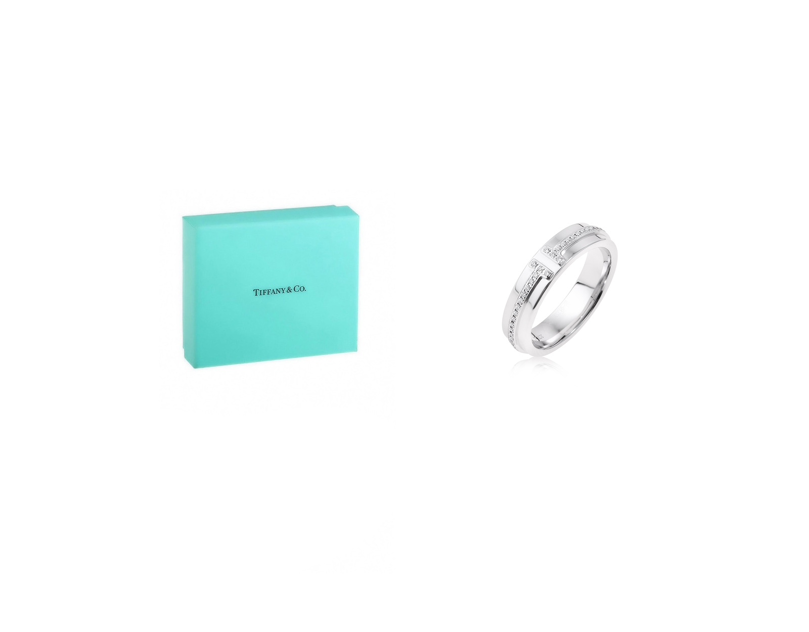 Оригинальное золотое кольцо с бриллиантами 0.13ct Tiffany&Co T