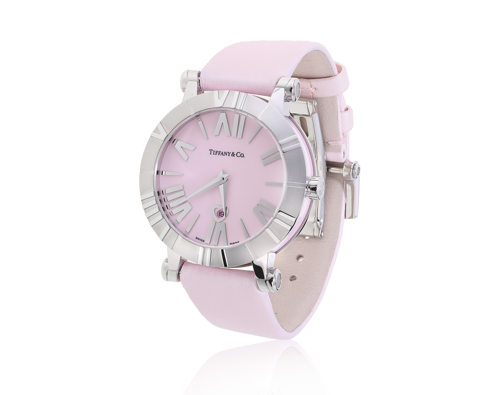 Оригинальные стальные часы Tiffany&Co Atlas 110922/1