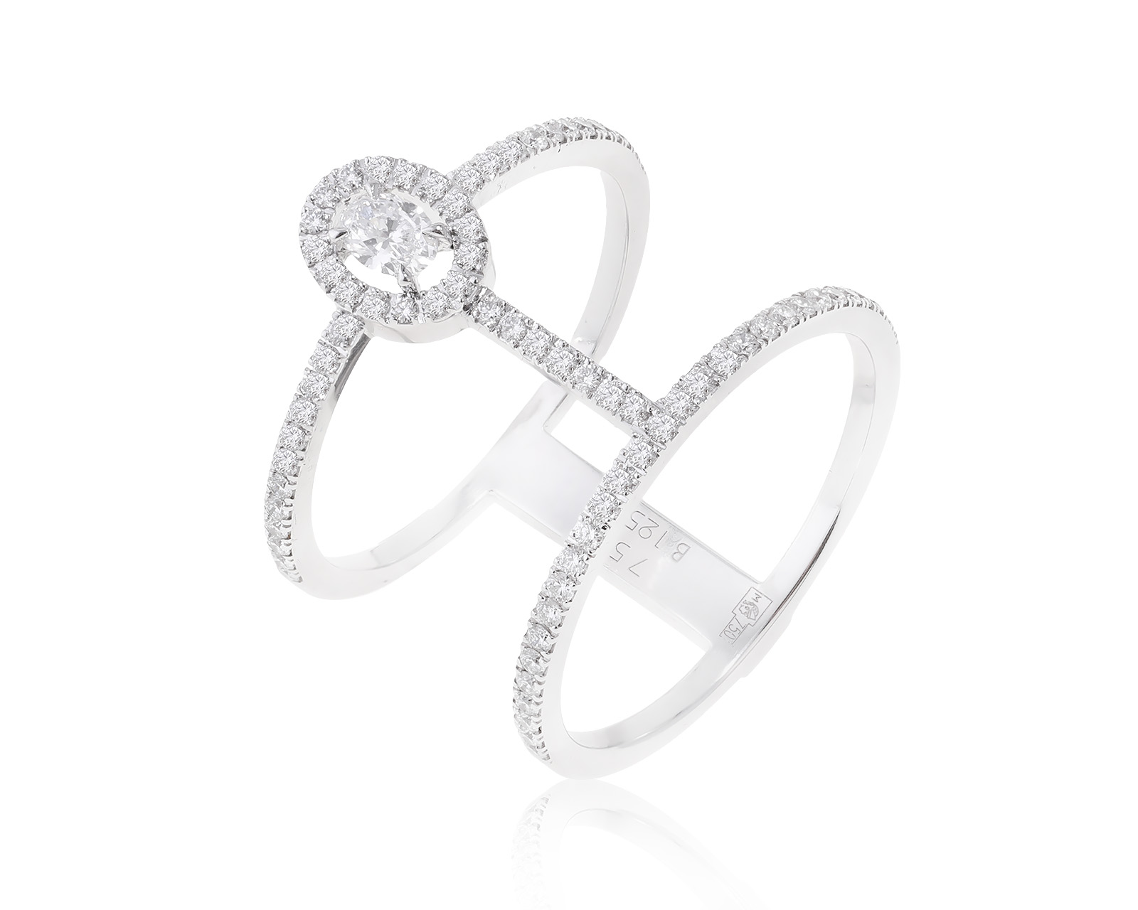 Оригинальное золотое кольцо Messika Glamazone 291022/1