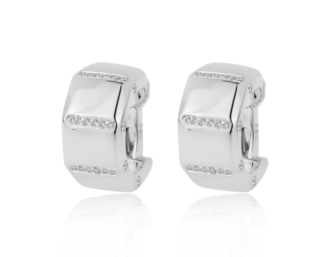 Оригинальные золотые серьги с бриллиантами 0.60ct Audemars Piguet 040720/1 Оригинальные золотые серьги с бриллиантами 0.60ct Audemars Piguet 040720/1