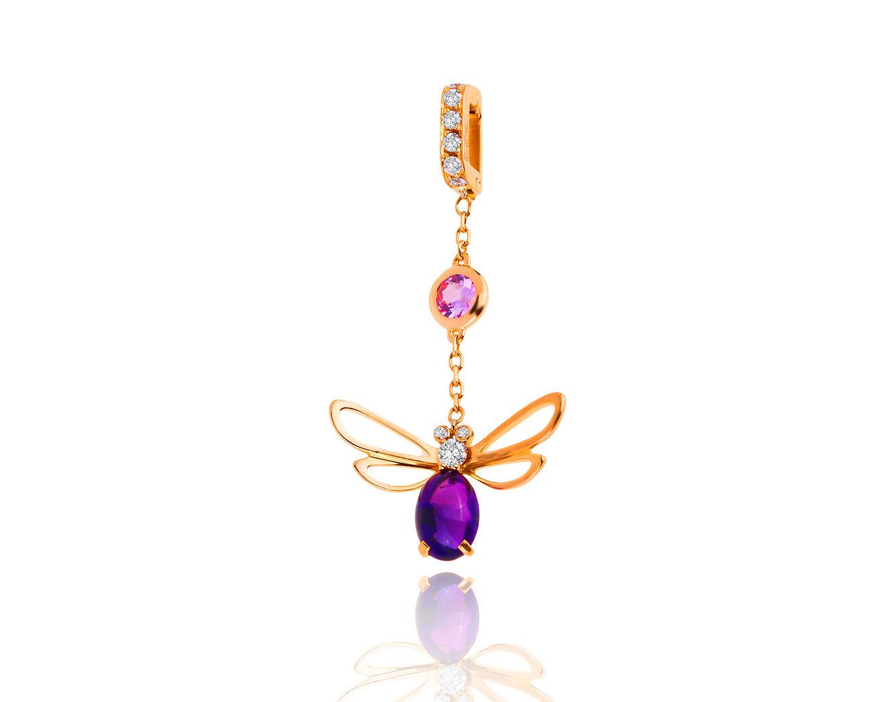 Оригинальный золотой кулон с аметистом 1.01ct Chaumet 140719/1 Оригинальный золотой кулон с аметистом 1.01ct Chaumet 140719/1