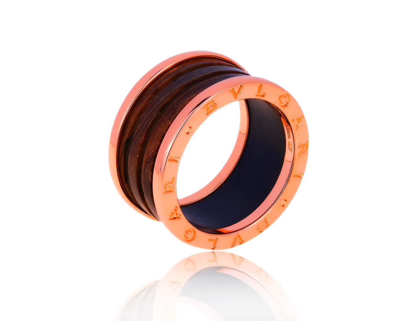 Оригинальное золотое кольцо с яшмой Bvlgari 300819/18