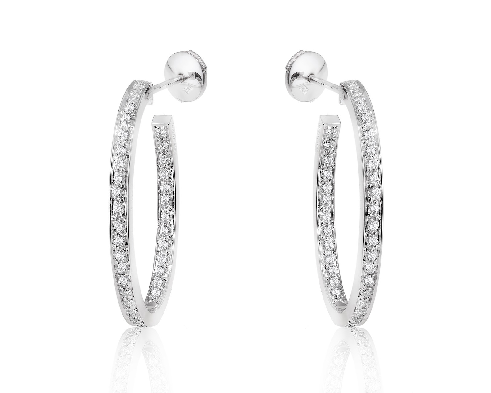 Оригинальные золотые серьги с бриллиантами 0.70ct Chaumet 030924/1