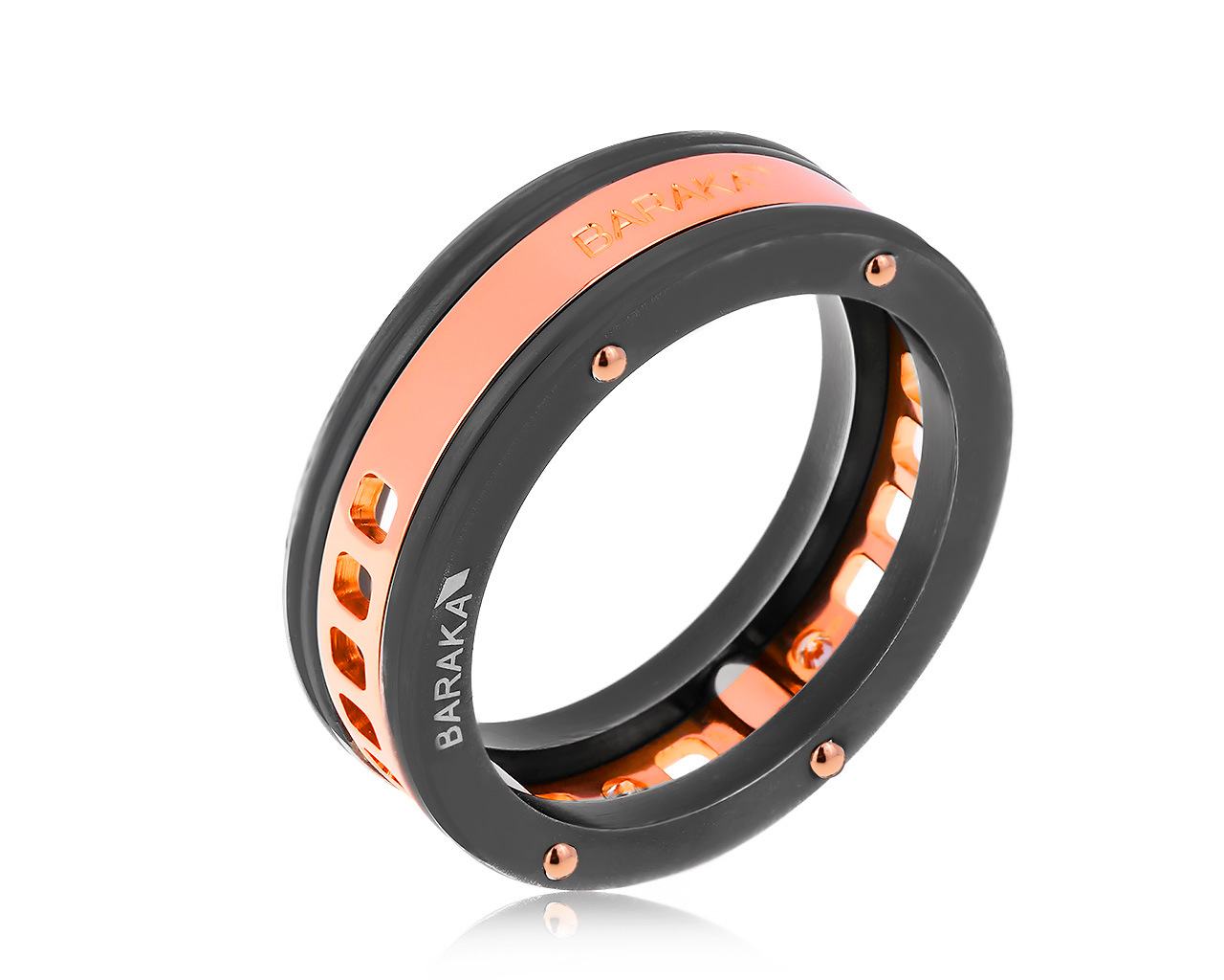 Оригинальное золотое кольцо с бриллиантами 0.09ct Baraka 171020/6