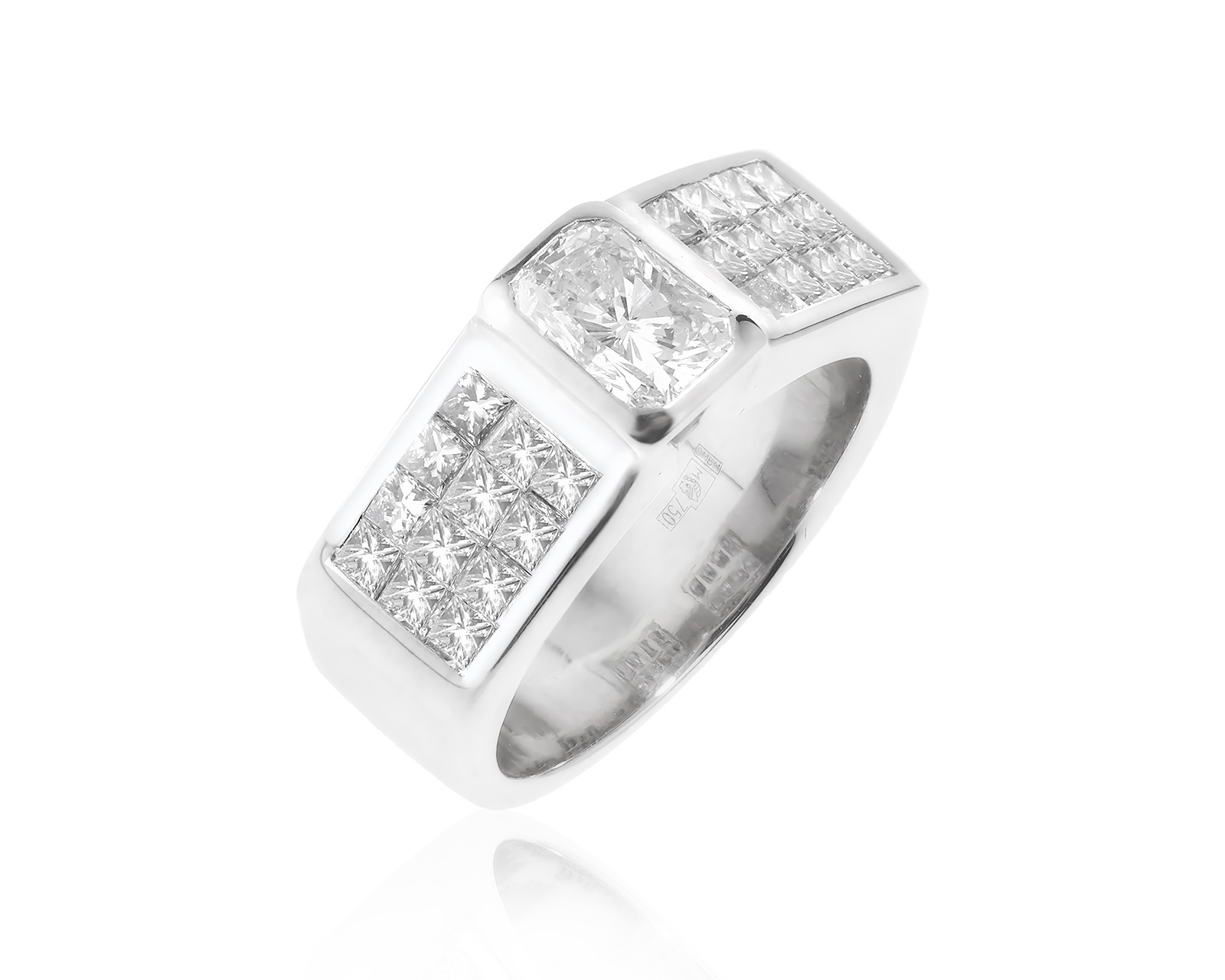 Изысканное золотое кольцо с бриллиантами 2.13ct 140123/5