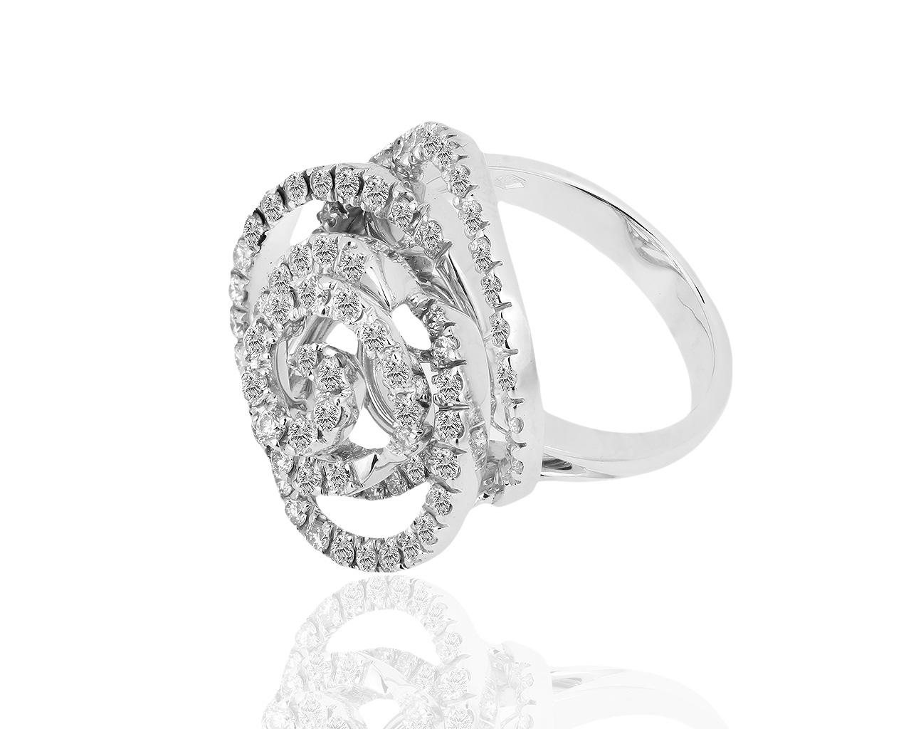 Золотое кольцо с бриллиантами 1.43ct Damiani Bocciollo 181118/6
