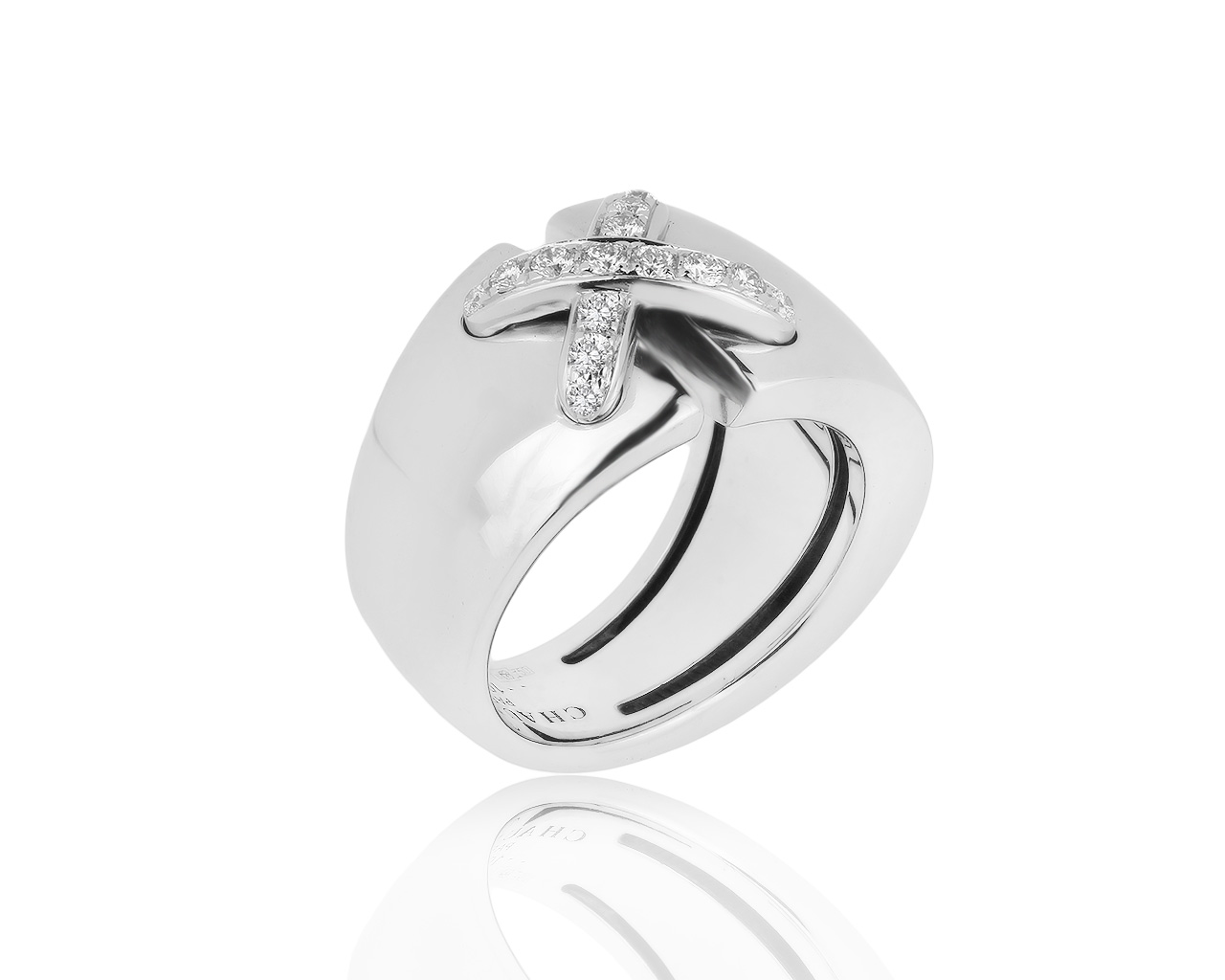Оригинальное золотое кольцо с бриллиантами 0.38ct Chaumet 120120/3