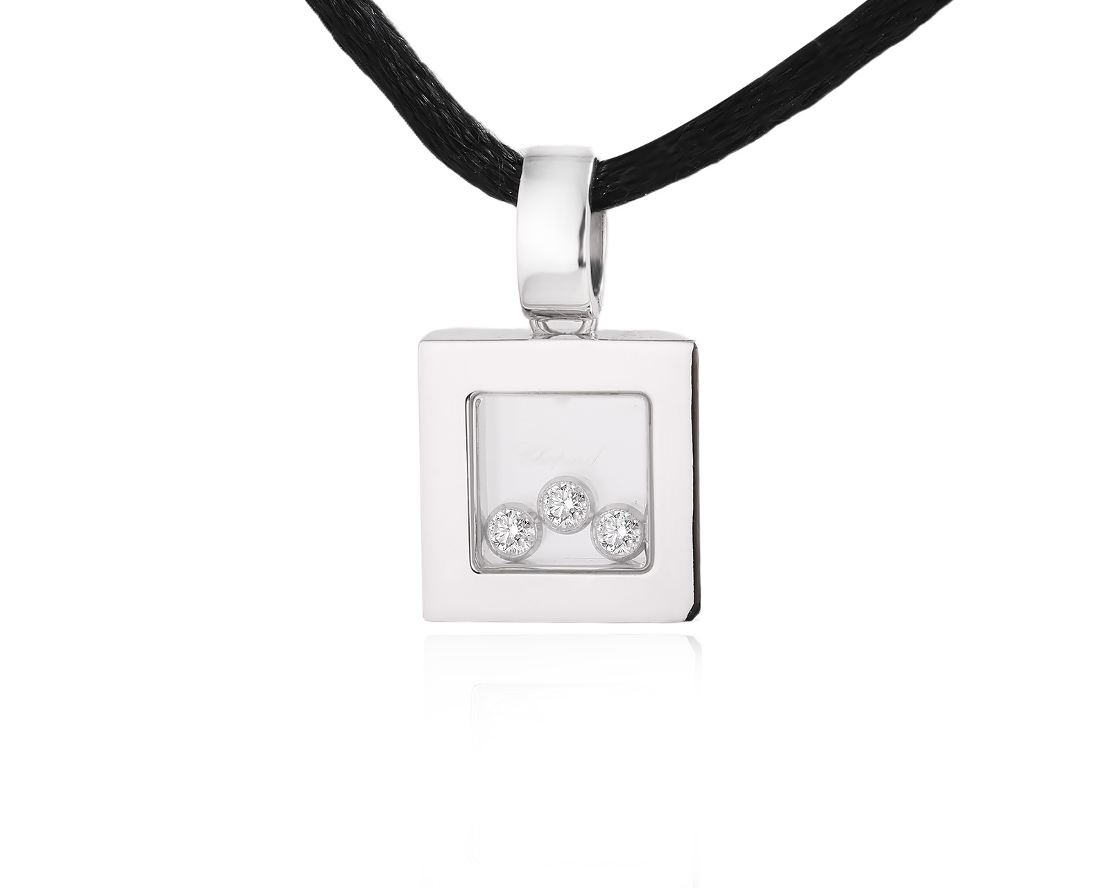 Оригинальный золотой кулон Chopard Happy Diamonds 220525/2