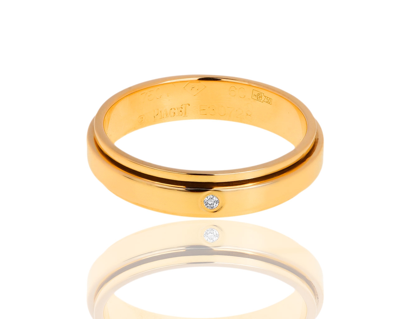 Оригинальное золотое кольцо с бриллиантом Piaget Possession