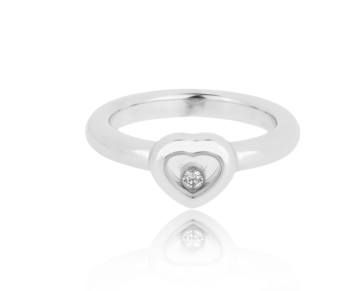 Оригинальное золотое кольцо с бриллиантом 0.05ct Chopard 110819/6