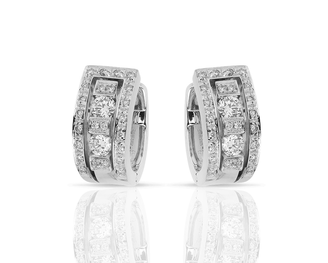 Золотые серьги с бриллиантами 0.70ct Damiani Belle Epoque 160618/4