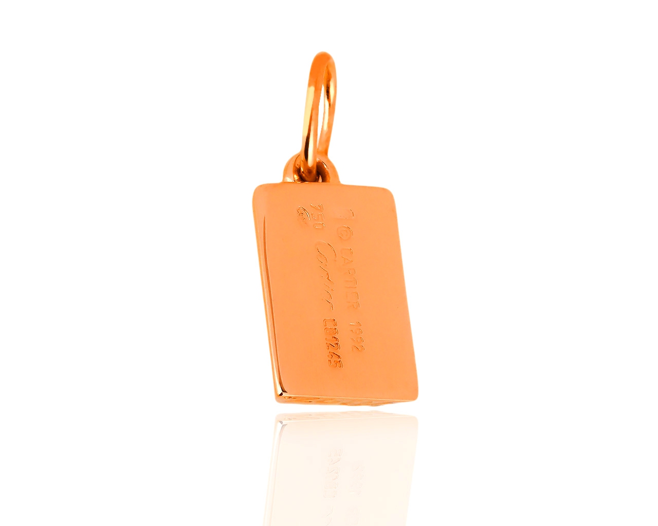 Золотой кулон-шарм с бриллиантом 0.02ct Cartier