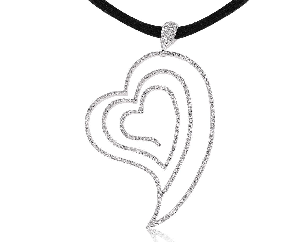 Красивый золотой кулон с бриллиантами 2.05ct 260320/4