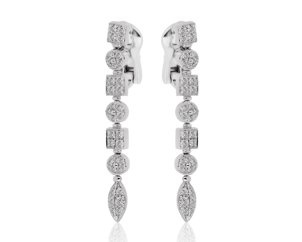 Оригинальные золотые серьги с бриллиантами 1.38ct Bvlgari Lucia 310820/5