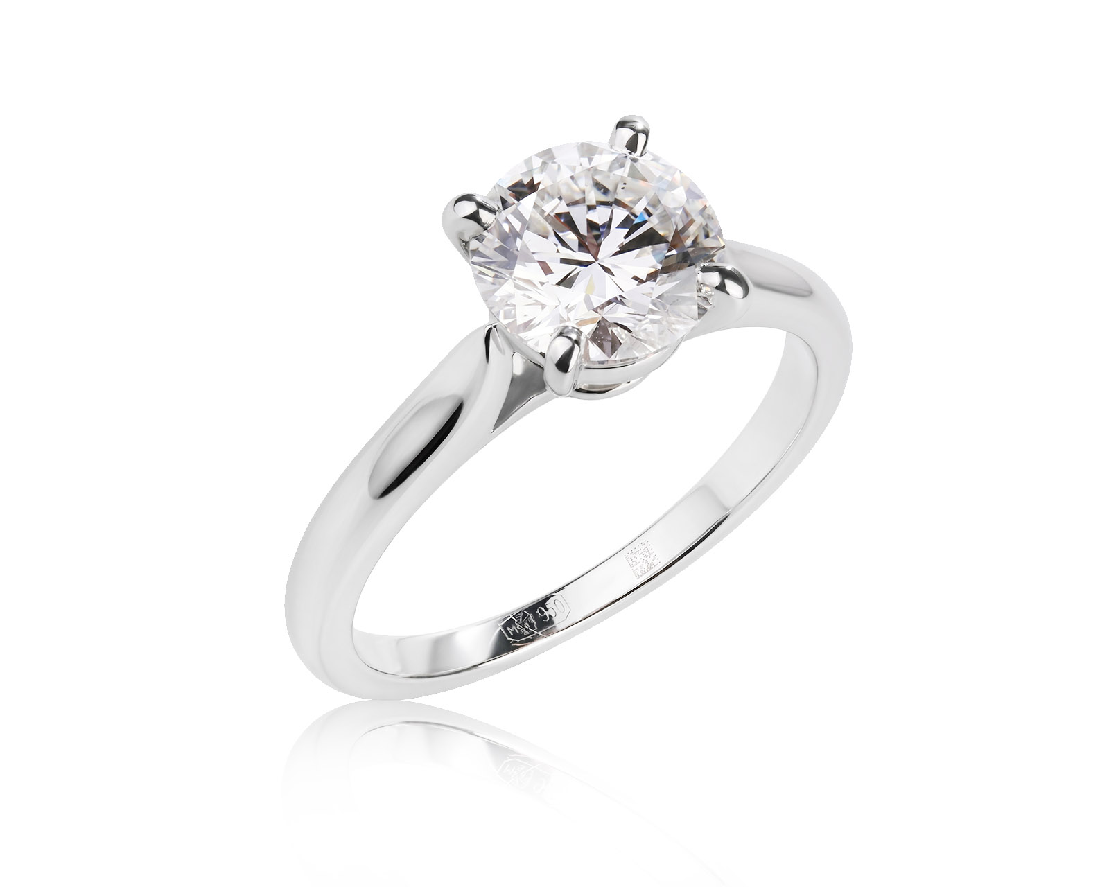Оригинальное платиновое кольцо с бриллиантом 1.53ct Cartier 1895 Solitaire 220526/2
