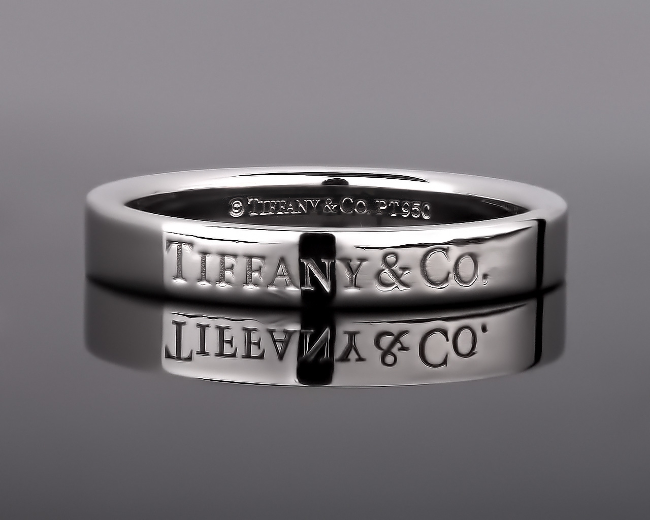 Платиновое обручальное кольцо Tiffany&Co 050917/3