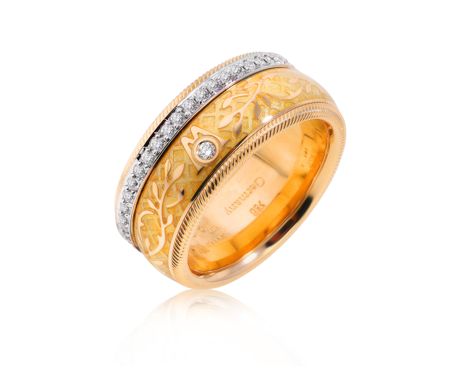 Оригинальное золотое кольцо с бриллиантами 0.55ct Wellendorf 051225/2