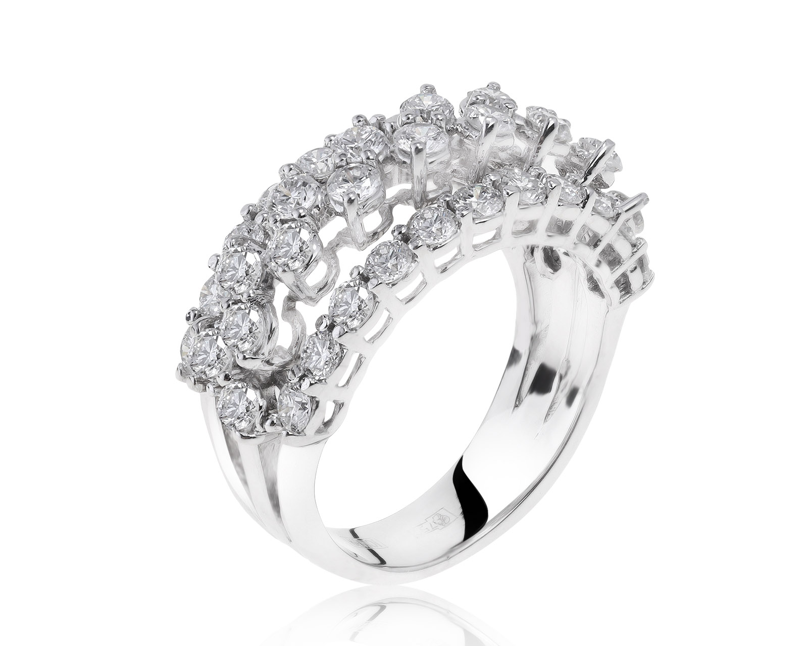 Роскошное золотое кольцо с бриллиантами 2.56ct 160721/10