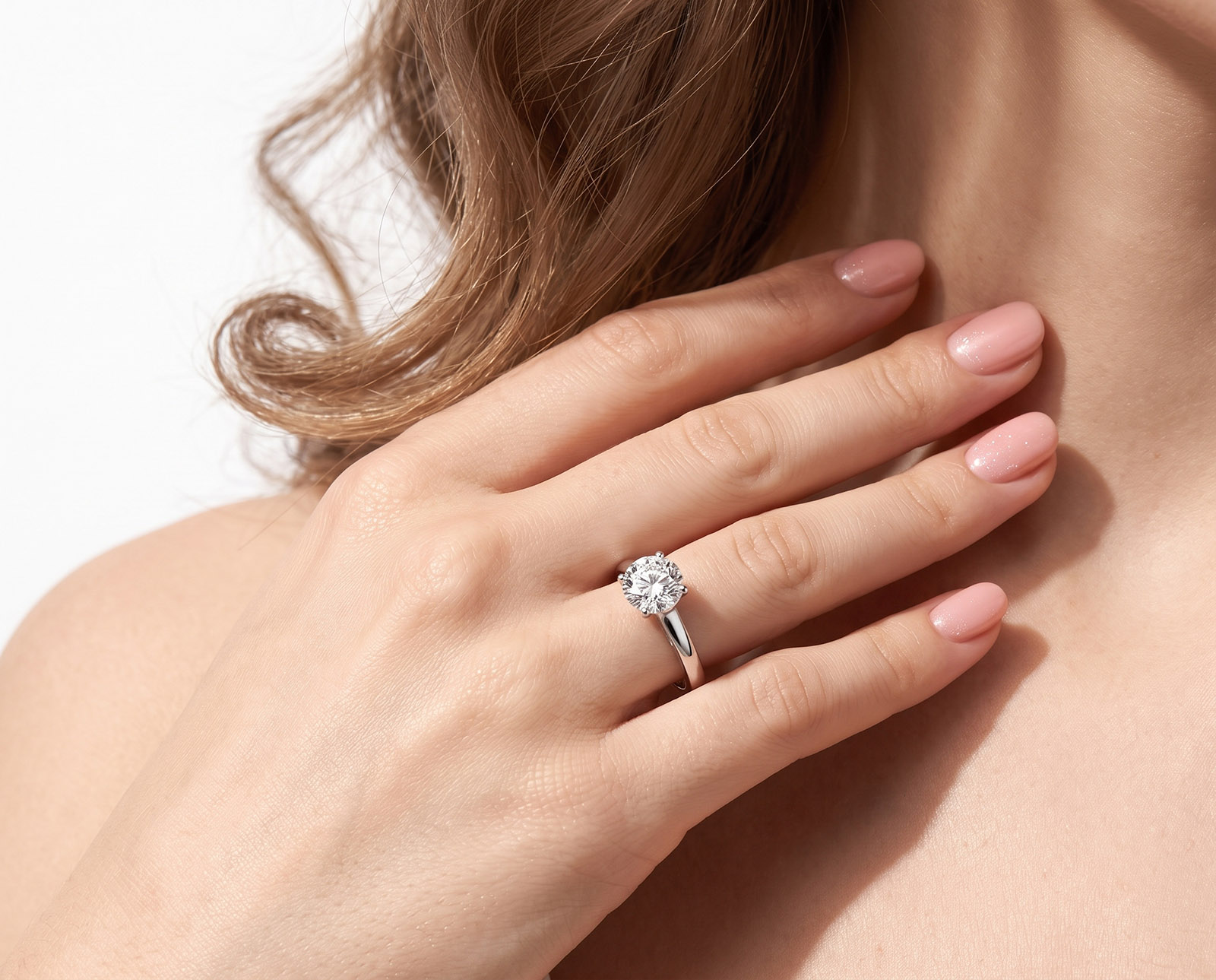 Золотое кольцо с бриллиантом 1.50ct