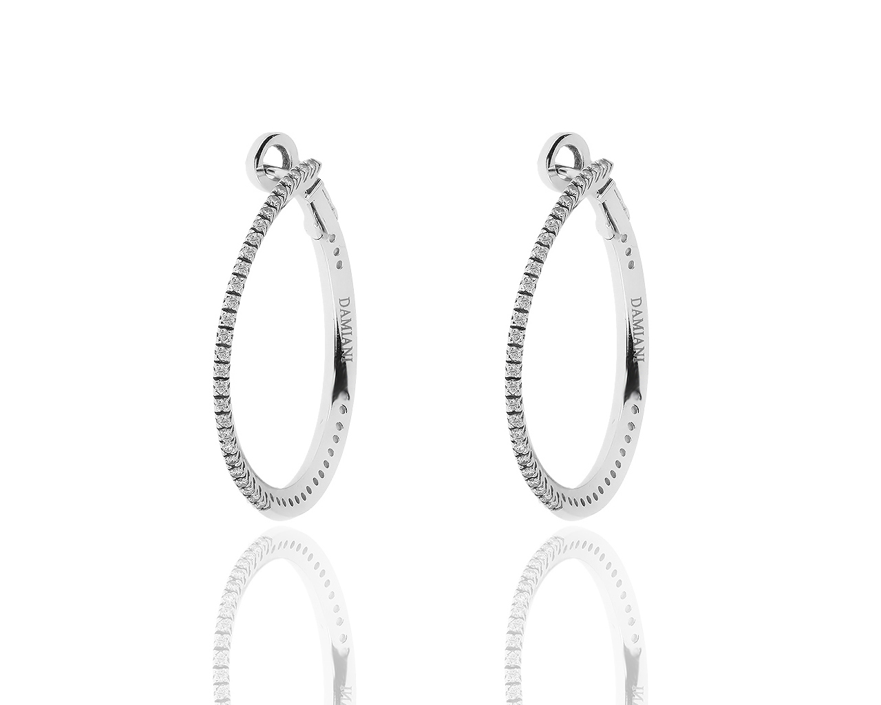 Оригинальные золотые серьги с бриллиантами 0.34ct Damiani 040419/9