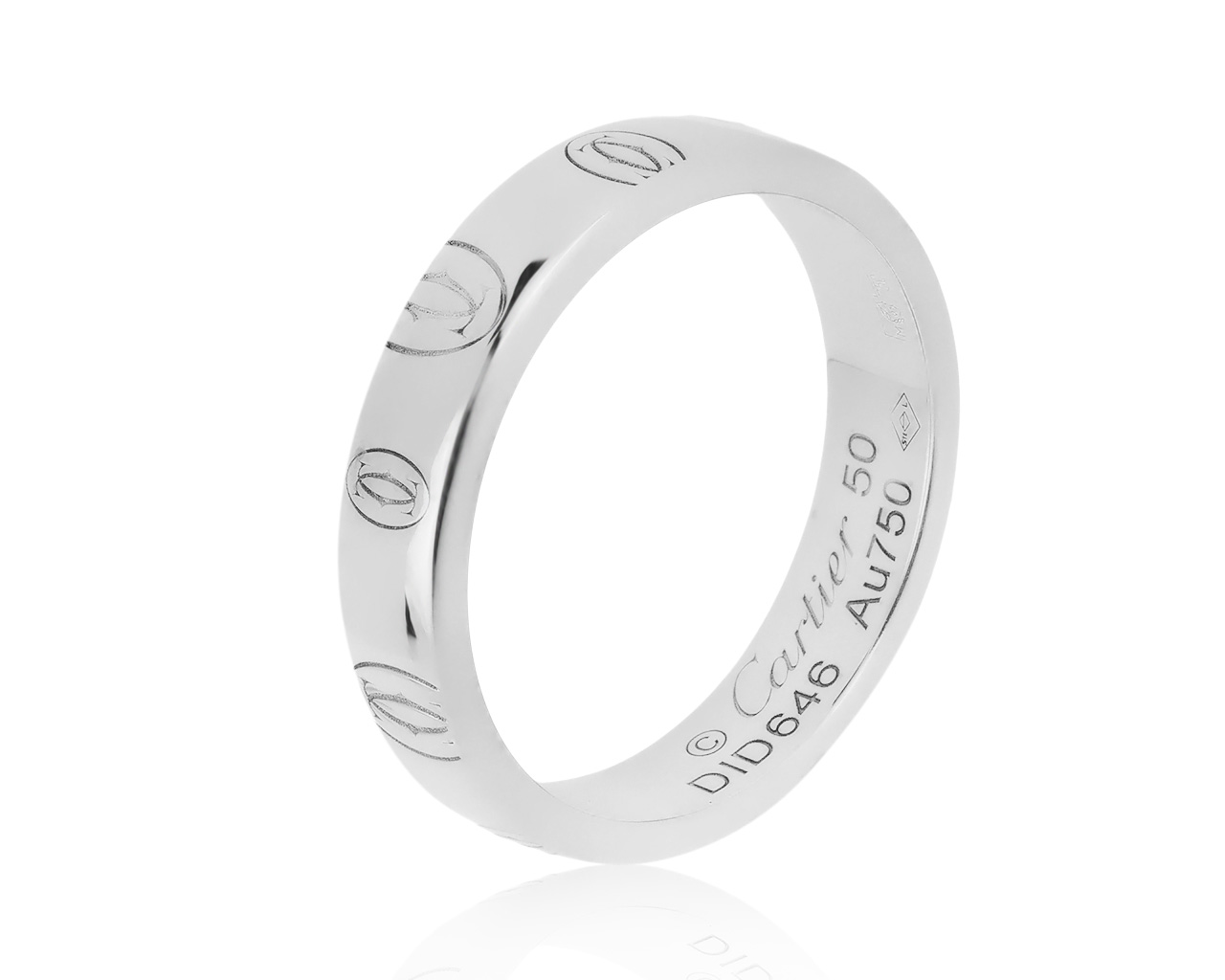 Оригинальное золотое кольцо Cartier Logo De Cartier 300720/1