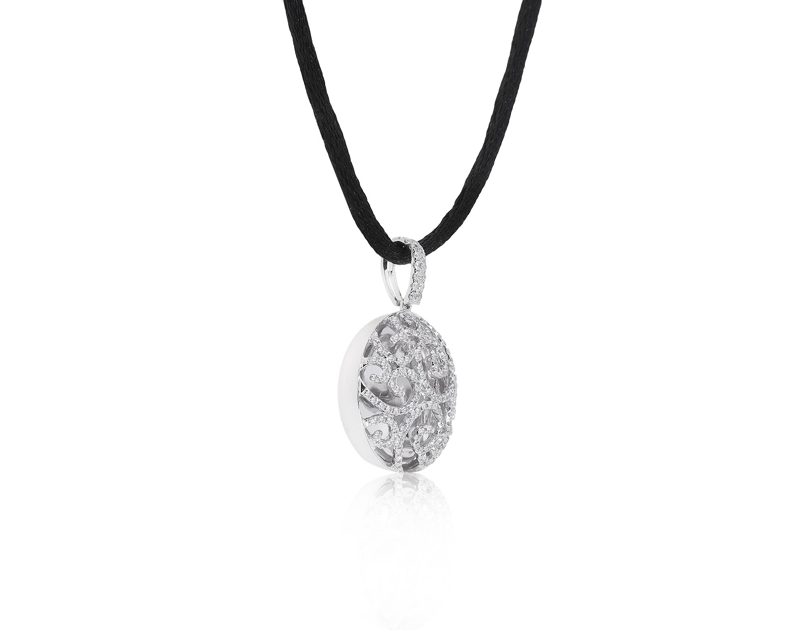 Изящная золотая подвеска с бриллиантами 0.77ct