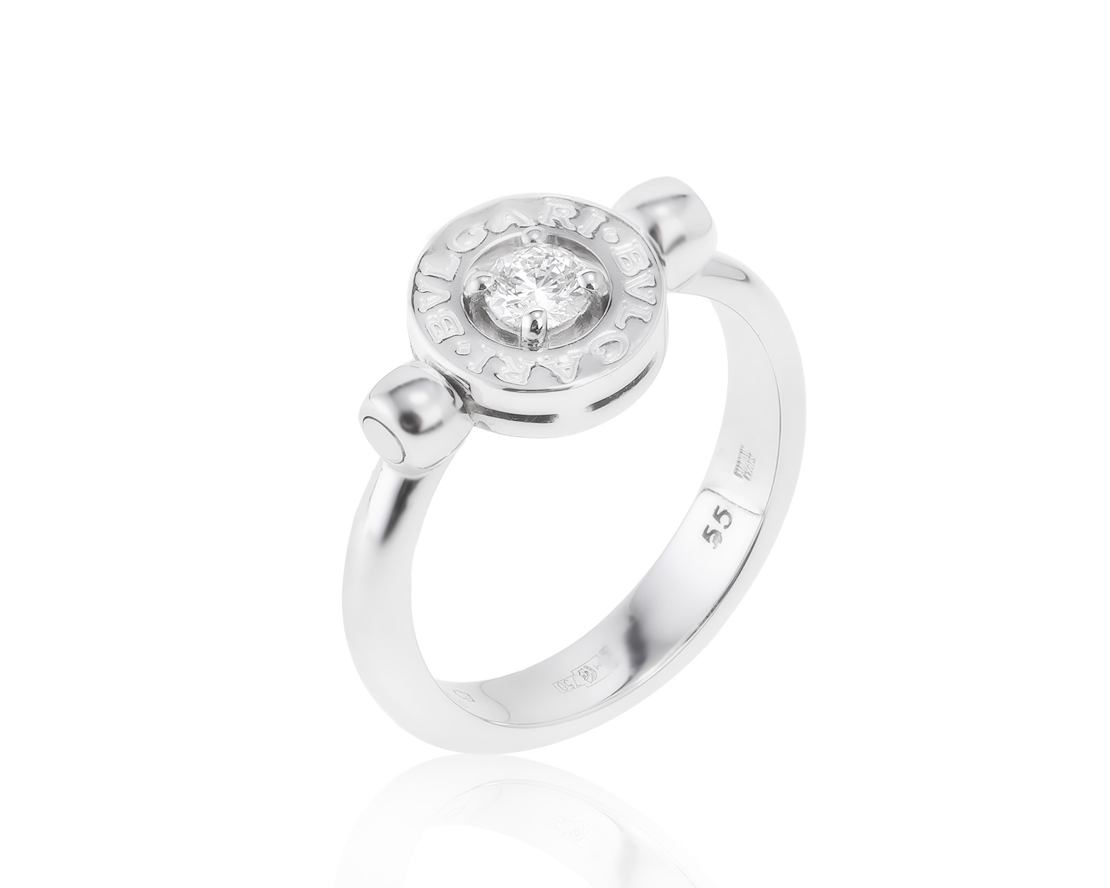 Оригинальное золотое кольцо с бриллиантом 0.21ct Bvlgari 241022/1