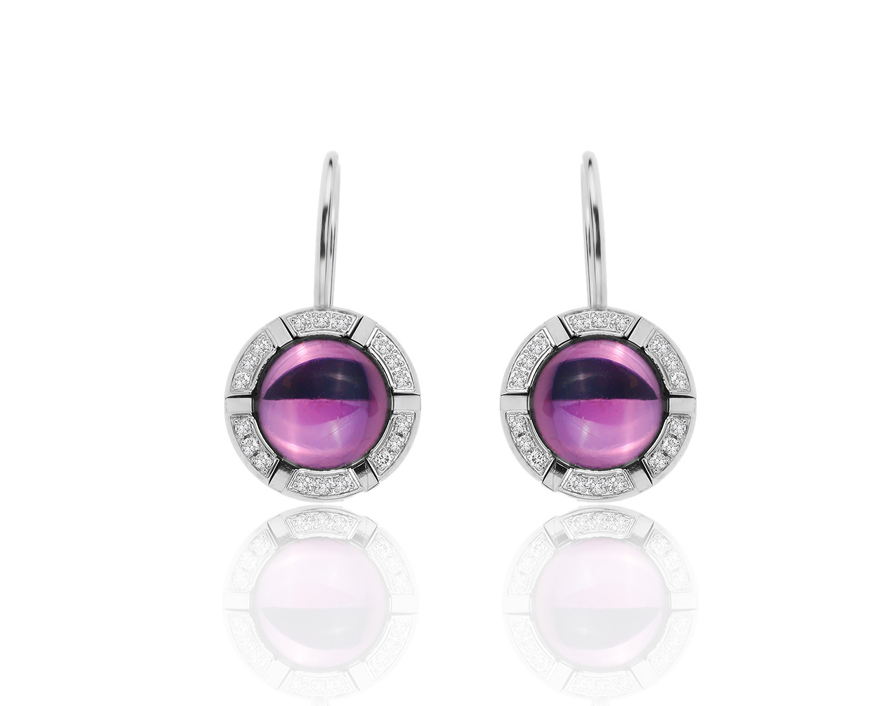 Оригинальные золотые серьги с аметистами 5.00ct Chaumet 161219/4