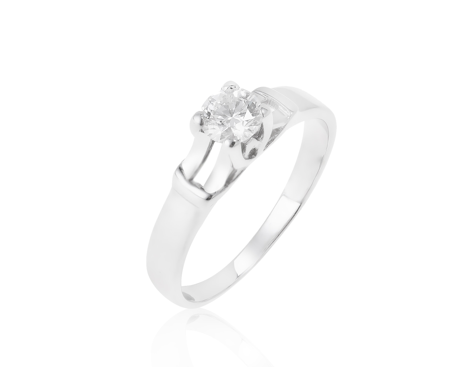 Богатое золотое кольцо с бриллиантом 0.41ct 260822/4 Богатое золотое кольцо с бриллиантом 0.41ct 260822/4