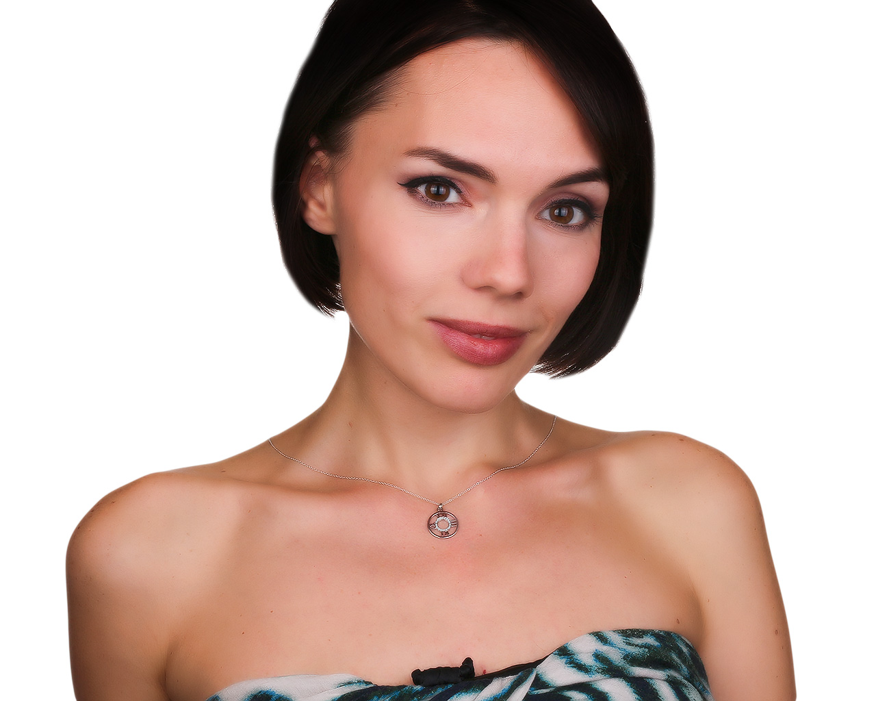 Оригинальный золотой кулон с бриллиантами 0.07ct Tiffany&Co