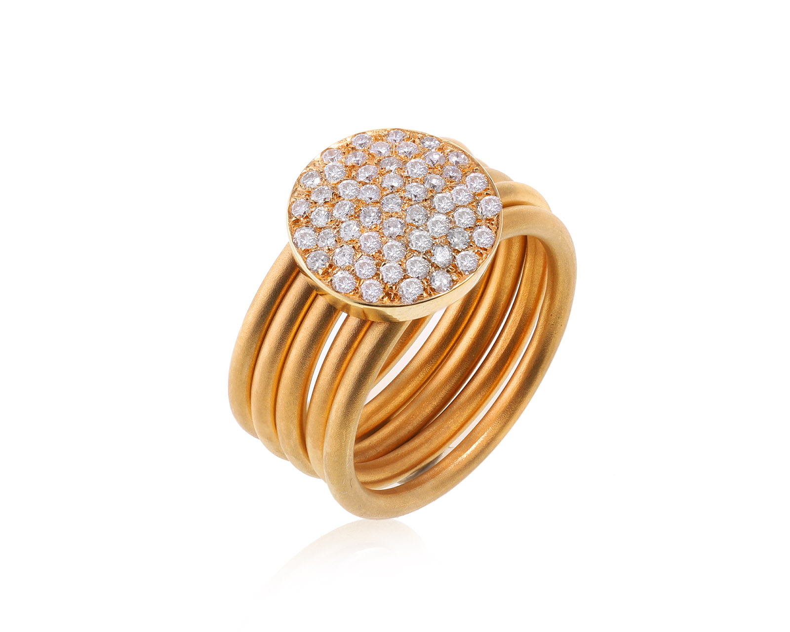 Золотое кольцо с бриллиантами 0.53ct 120823/1