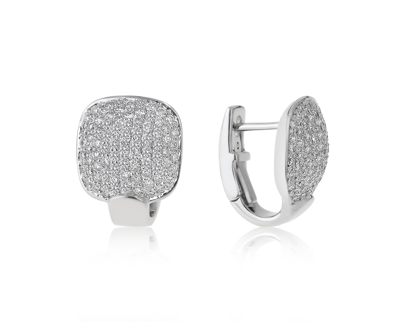 Оригинальные золотые серьги с бриллиантами 1.38ct Casa Gi 120421/2