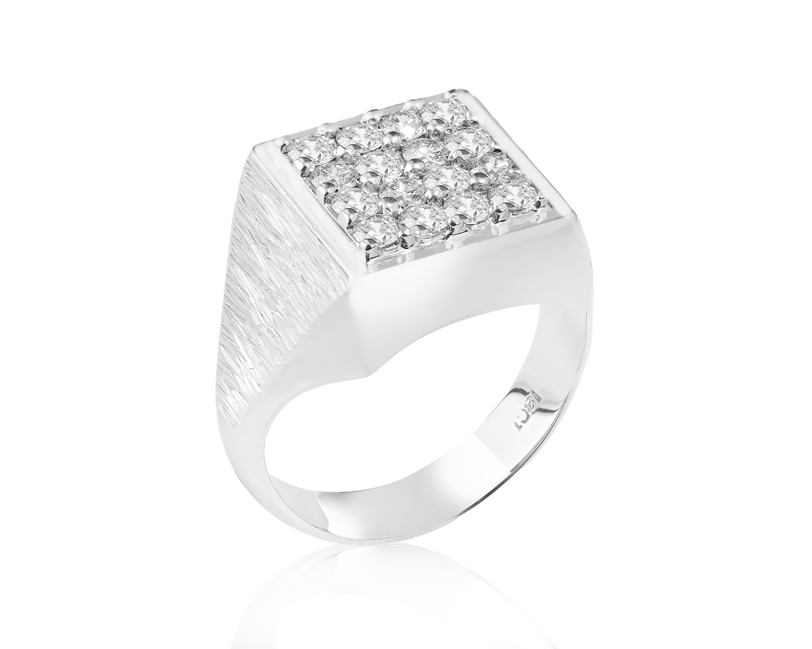 Золотое кольцо с бриллиантами 1.10ct 120124/2