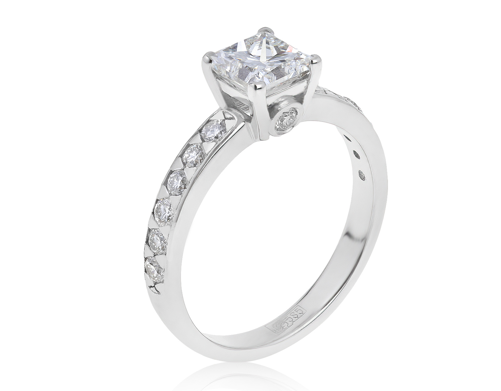 Прекрасное золотое кольцо с бриллиантами 1.57ct 130721/1