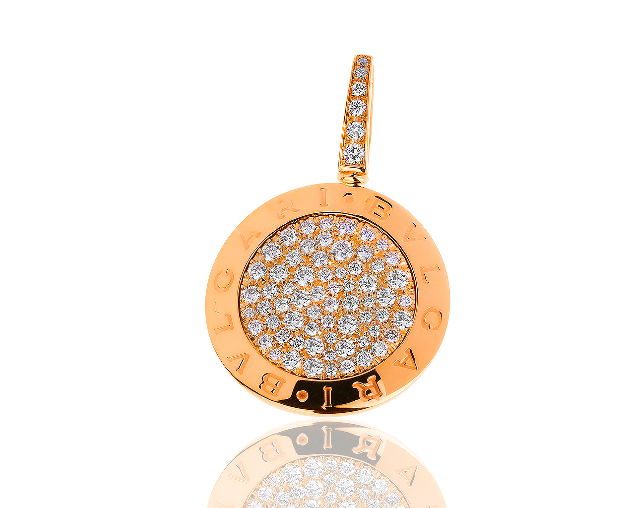 Золотая подвеска с бриллиантами 1.15ct Bvlgari 280218/9
