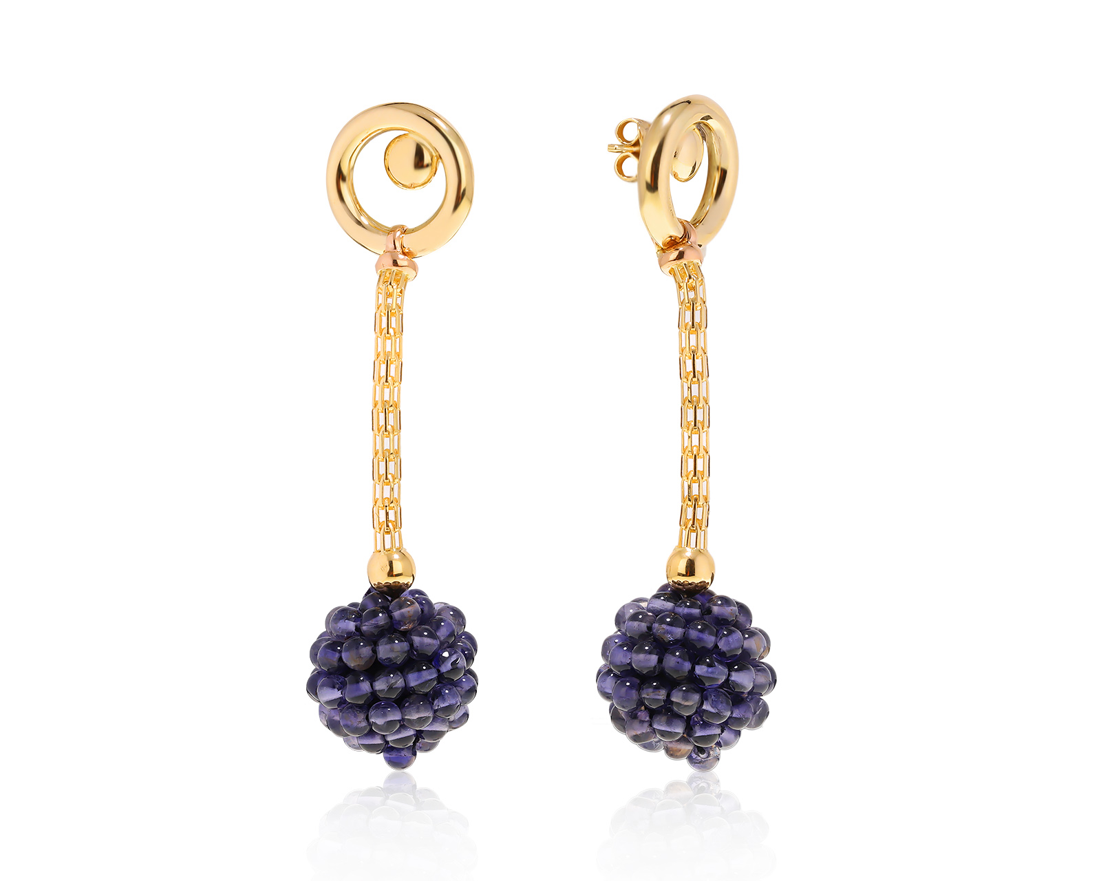 Оригинальные золотые серьги Maisrtello 270422/10