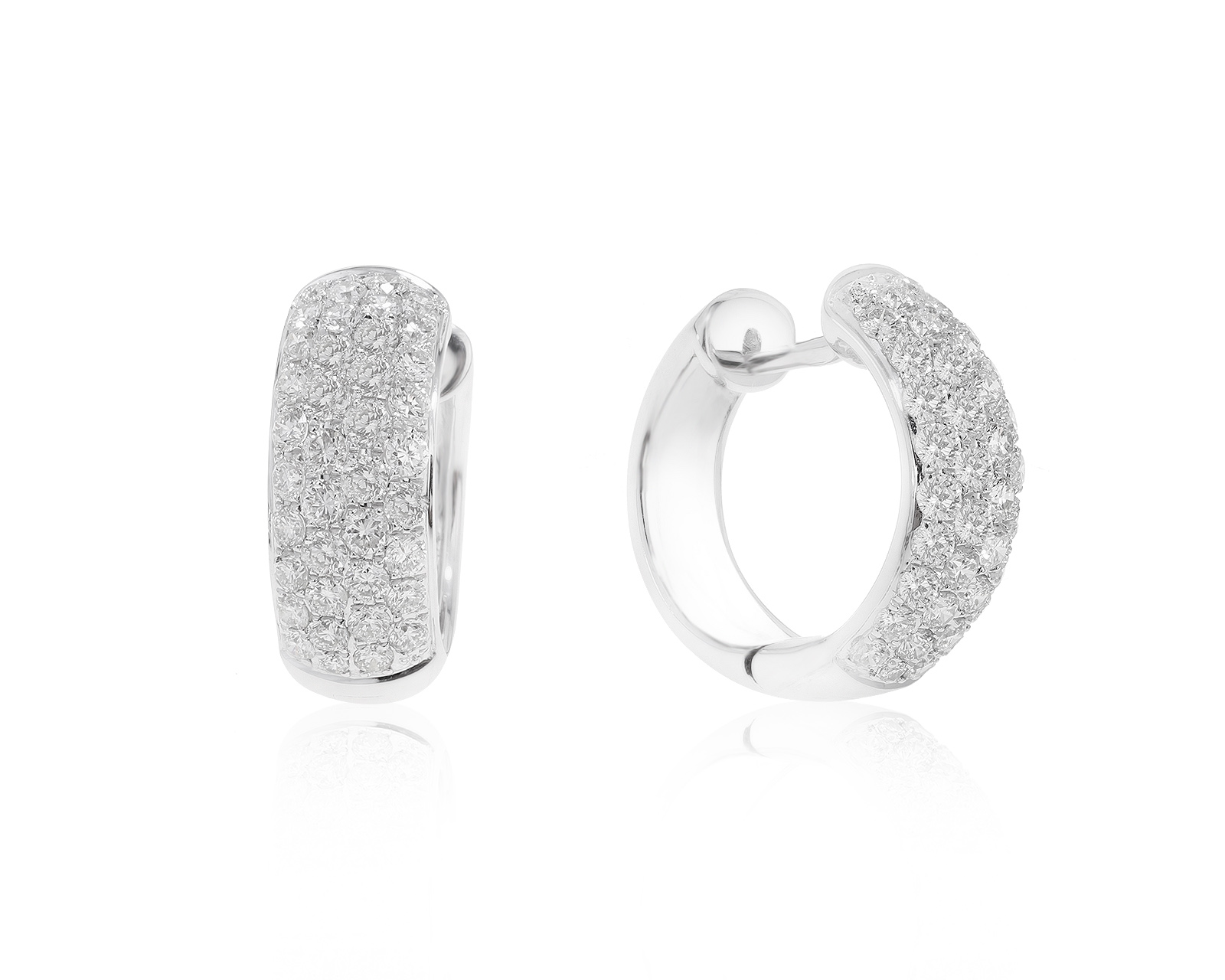 Прекрасные золотые серьги с бриллиантами 1.64ct 231221/5