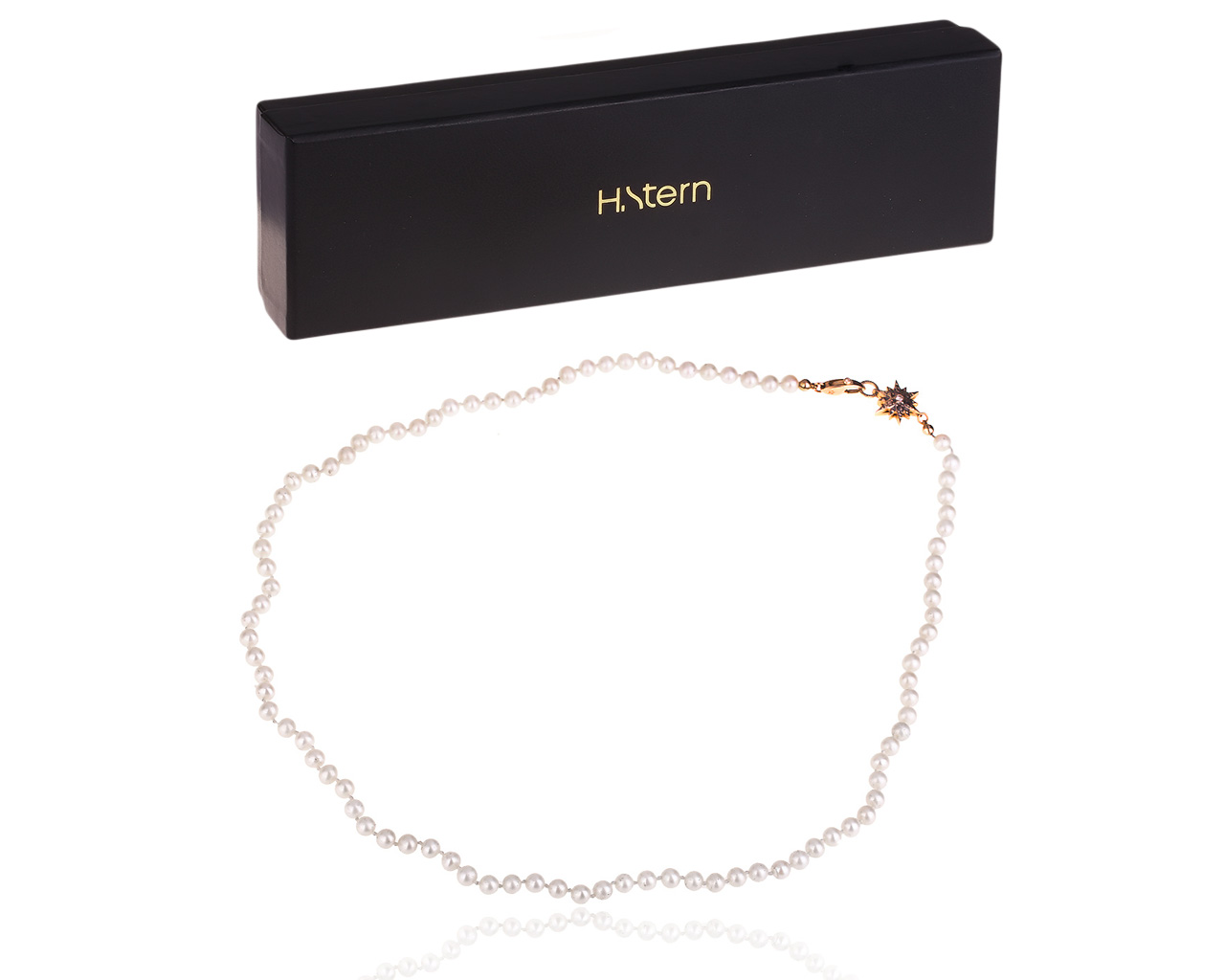 Золотое колье с жемчугом и бриллиантами H.Stern