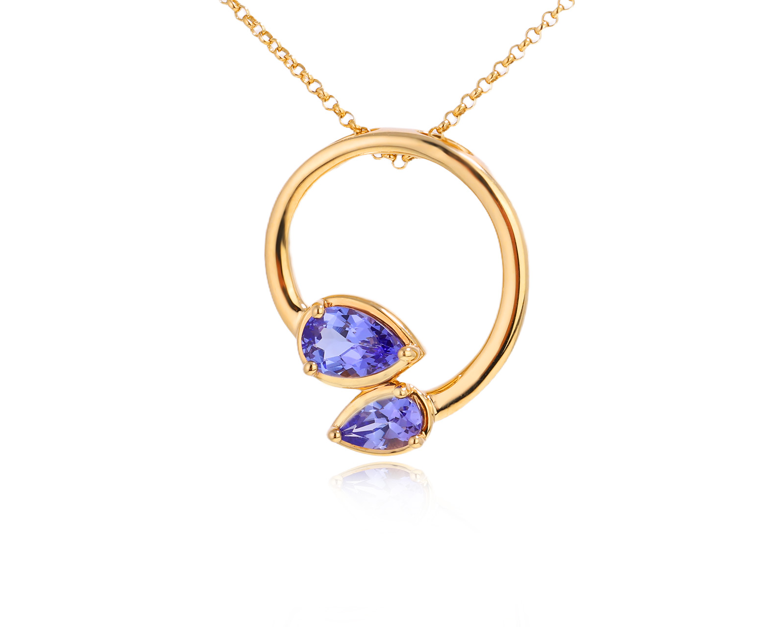 Оригинальный золотой кулон Bernhard H.Mayer Blue Drop 080825/29